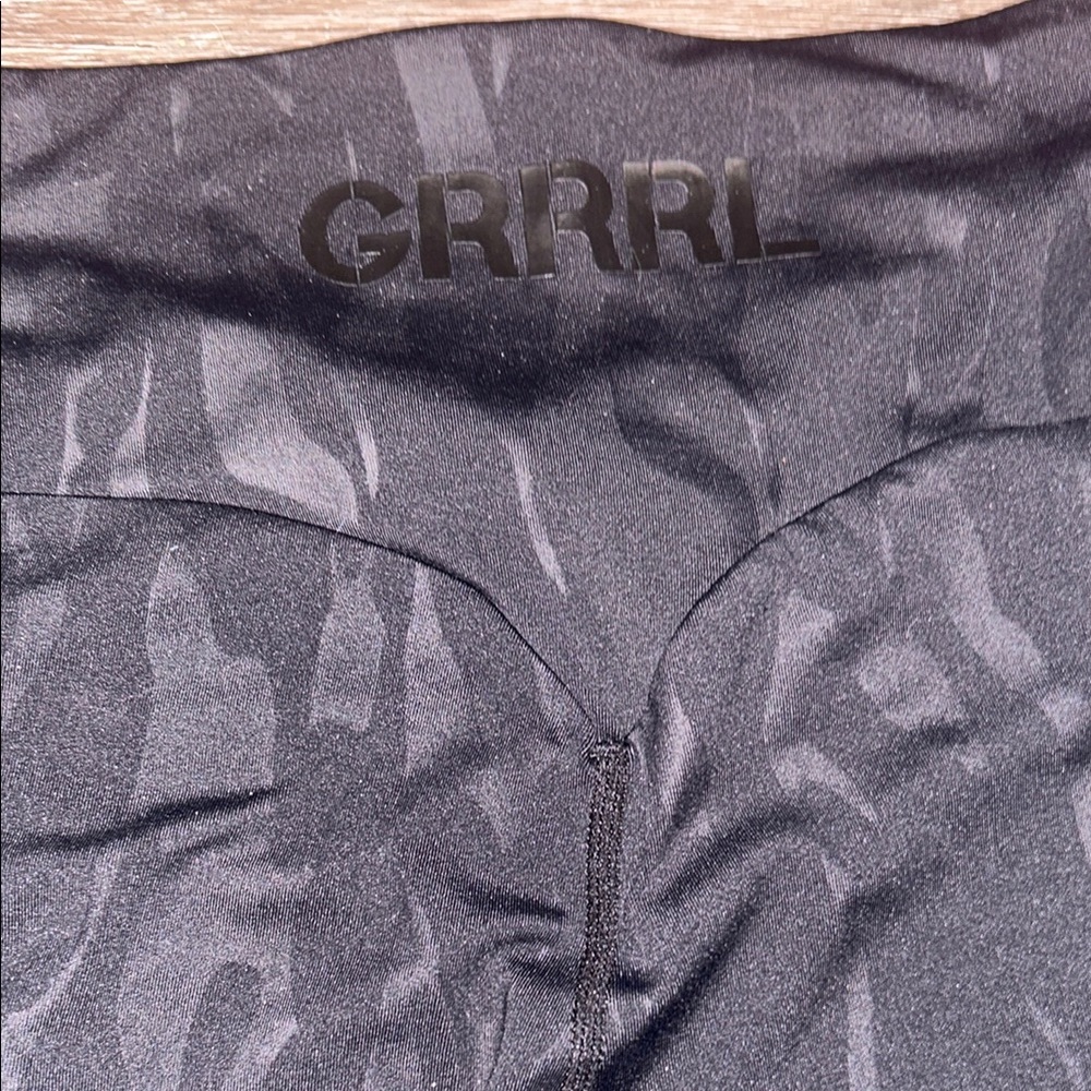 GRRRL Leggings Black Shiny Flames - Picture 6 of 6